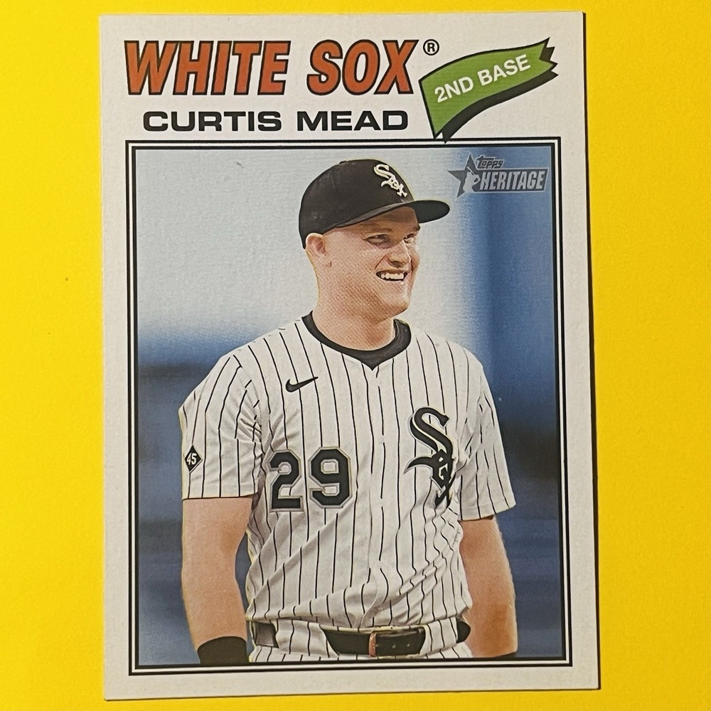 2026 Topps Heritage Baseball Curtis Mead #303 Chicago White Sox Base